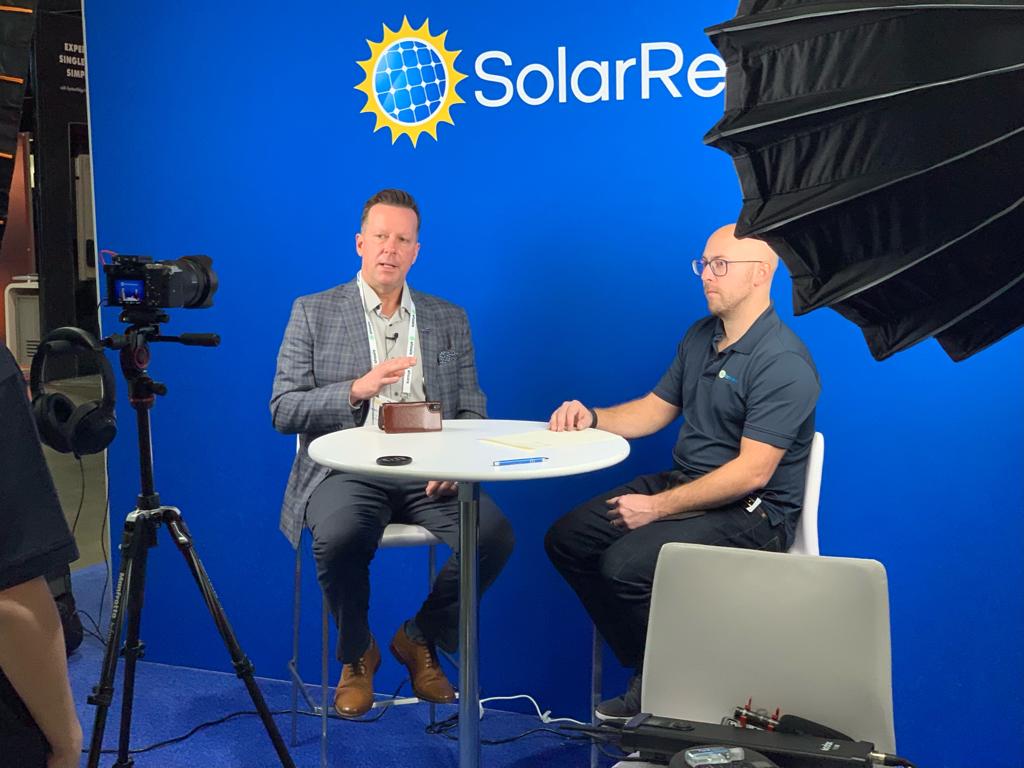 Dean Chiaravallotti interview with Solar Reviews at the ISNA22 show Solar Insure Top 10 Highlights from ISNA22 - post