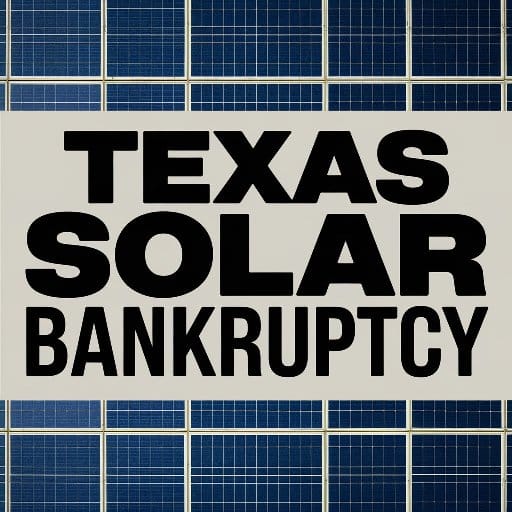texas solar bankruptcy Texas Solar Integrated Bankruptcy
