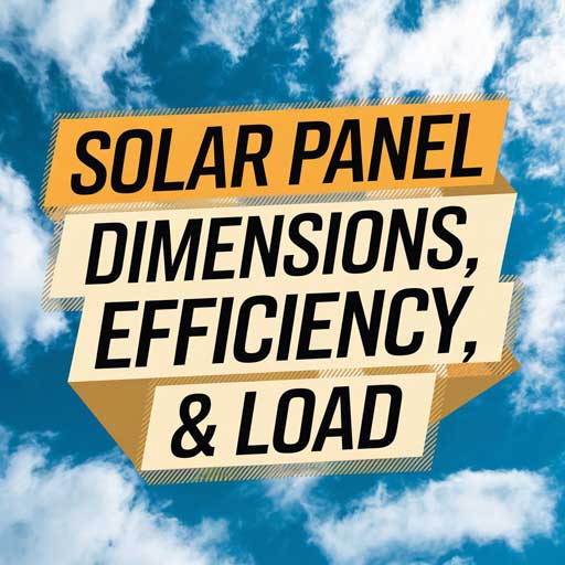 Solar Panel Dimension, Efficiency and Load