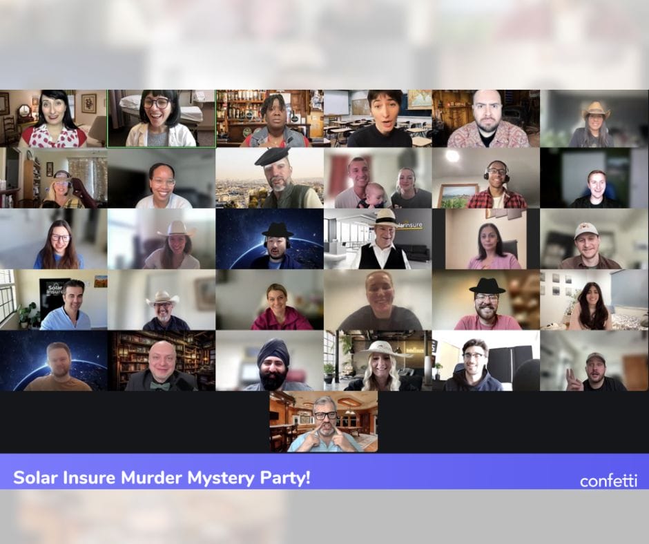 Team murder mystery
