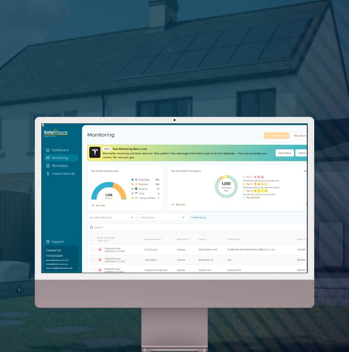 Tesla Beta Launch Now in Daybreak by Solar Insure